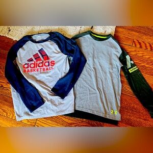 2 LONG SLEEVE ATHLETIC SHIRTS